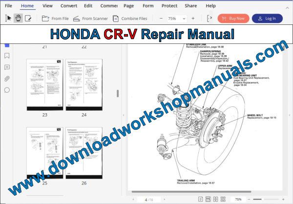 HONDA CR-V Repair Manual